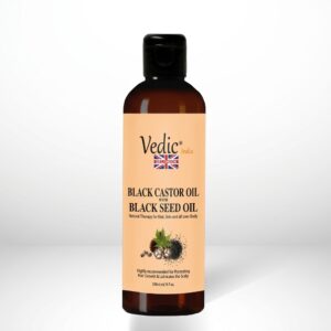 100% Pure Black Castor Oil with Black seed Oil